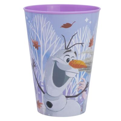 STOR LARGE EASY GLASS 430 ML FROZEN AUTUM LEAVES