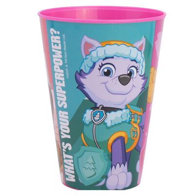 STOR LARGE EASY GLASS 430 ML PAW PATROL GIRL SUPERPOWERS