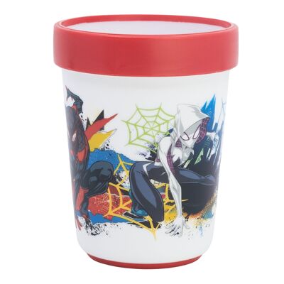 STOR PREMIUM BICCHIERE ANTISCIVOLO BICOLORE 260 ML SPIDERMAN BERSAGLIO MOBILE