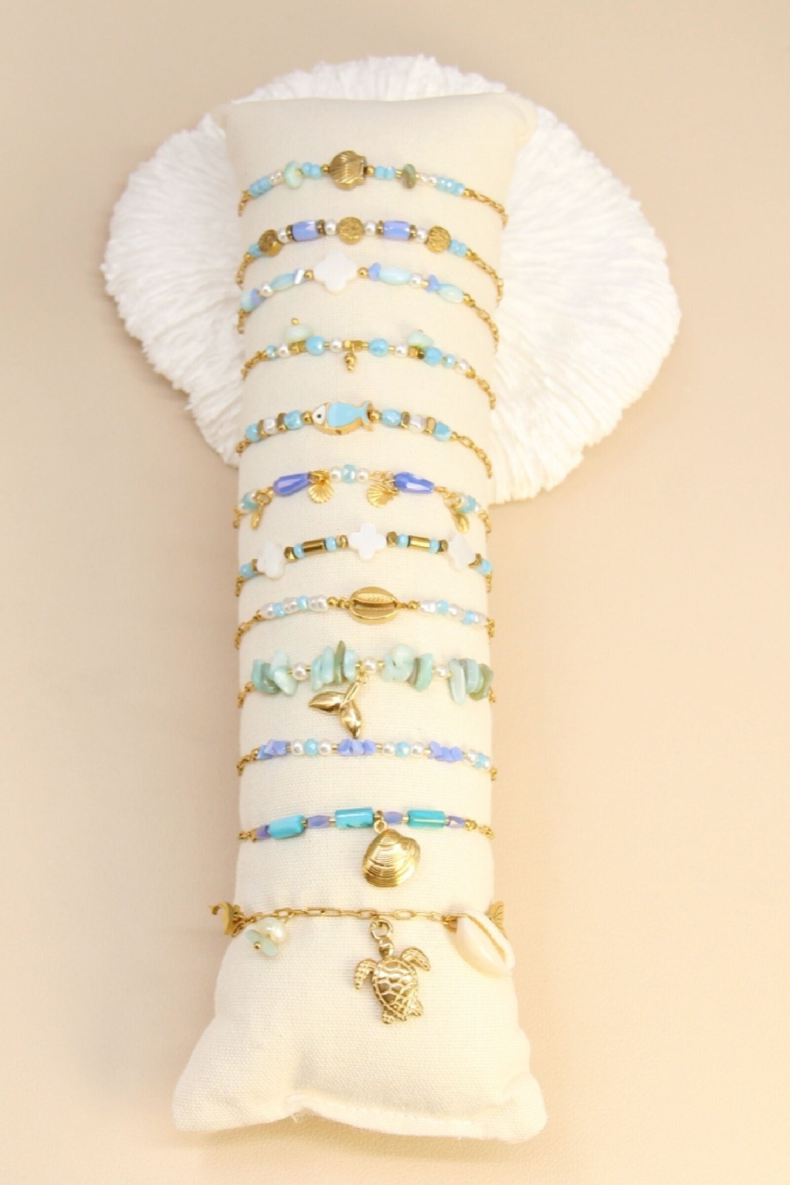 Set mit 12 Edelstahlarmbändern – Kostenlose Anzeige