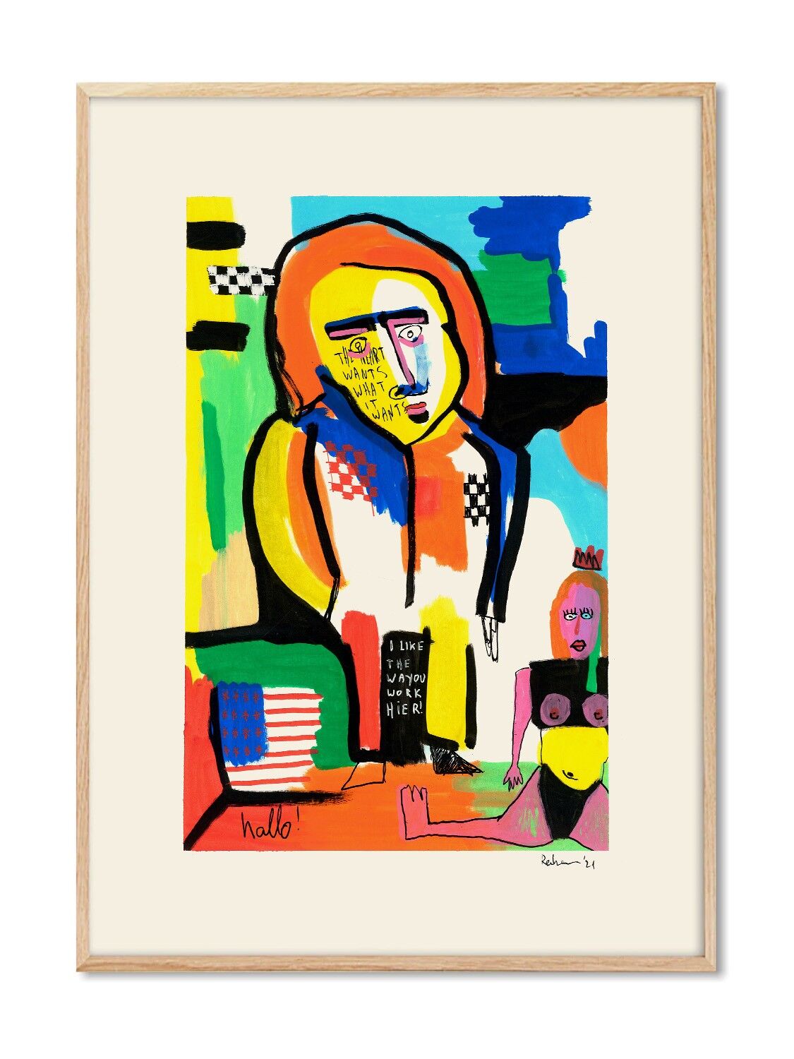 Reubens - The heart wants what it wants - 30x40 cm