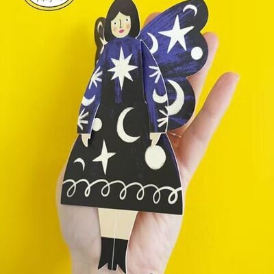 Butterfly Woman Sitting/Standing/Hanging Card