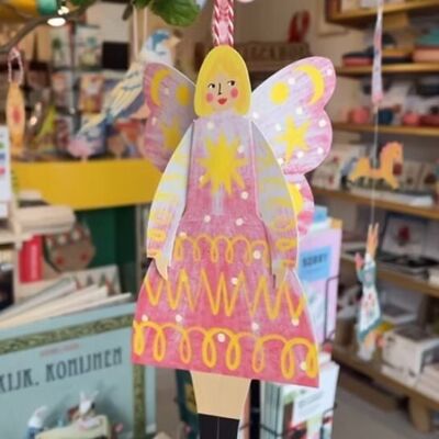 Schmetterling Frau Grußkarte Stardust