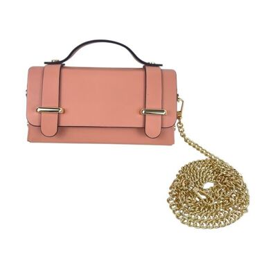 Sac à main compact en cuir avec clous décoratifs