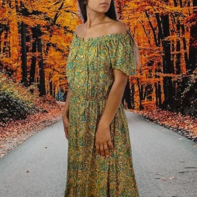 Vestido de samba amarillo