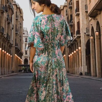 Robe verte Karina