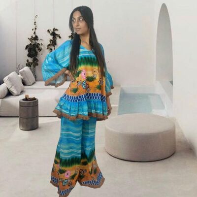 Conjunto de blusa y calças África