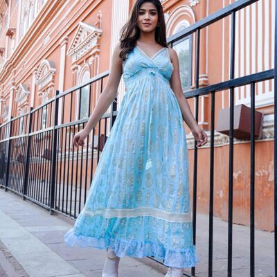 Petunia Dress Blue