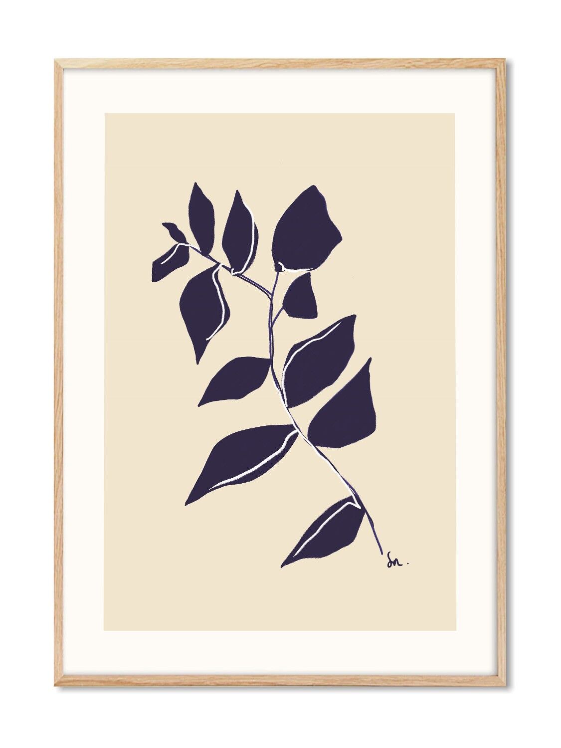 Sophie M. Lucie - Le rêve du jardin bleu - 30x40 cm