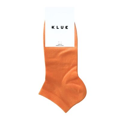 KLUE Ankle plain socks in Lyocell | Mandarin orange