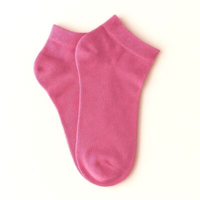 KLUE Ankle plain socks in Lyocell | Fuchsia