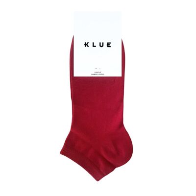 KLUE Ankle plain socks in Lyocell | Red