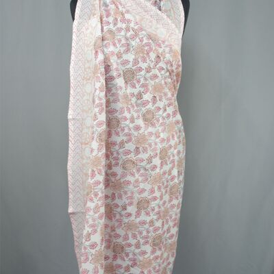 Pareo- Pareo Estampado De Bloques - Colonial Floral