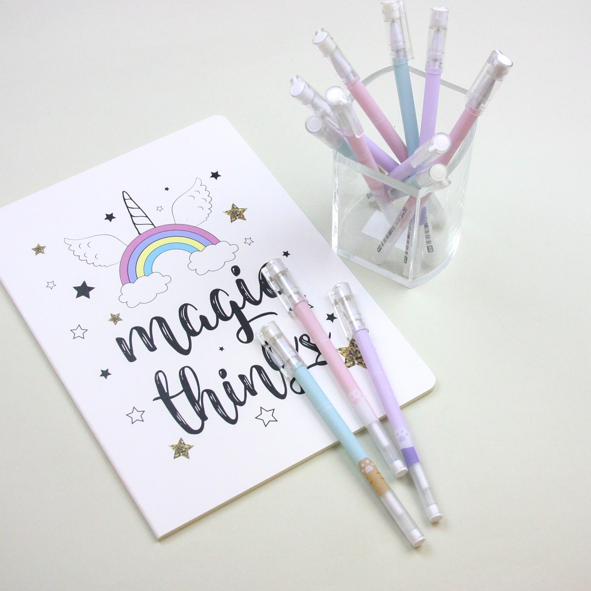 Hello Meow mignon : lot de 12 stylos gel