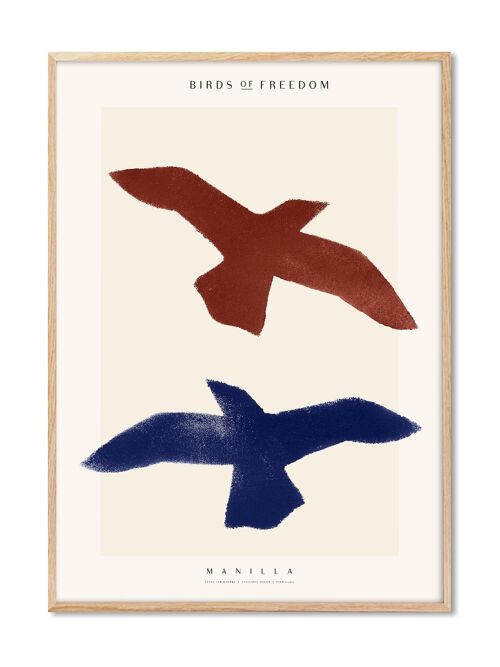 Yente - Birds of Freedom Manilla - 30x40 cm
