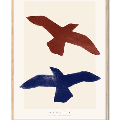 Yente - Birds of Freedom Manilla - 30x40 cm