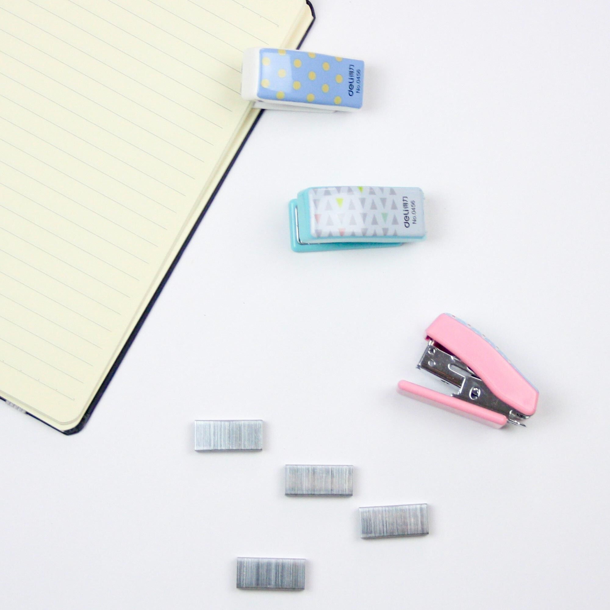 Ensemble de 3 petites agrafeuses élégantes imprimées