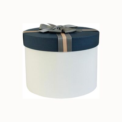 Elegante caja de regalo color crema/azul - Individual (Tamaños disponibles)