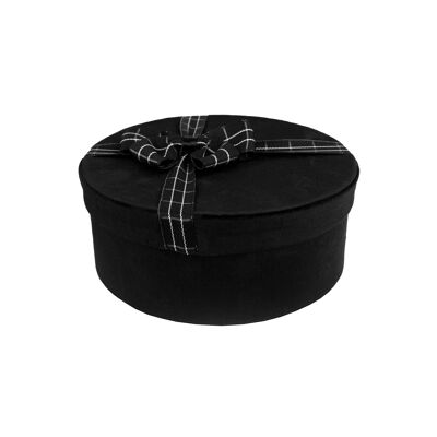 Caja de regalo de terciopelo negro de lujo - Individual (Tamaños disponibles)
