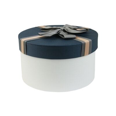 Elegante caja de regalo color crema/azul - Individual (Tamaños disponibles)