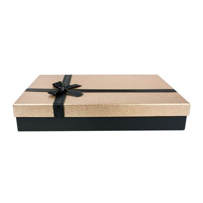 Coffret cadeau simple en or noir (tailles disponibles)