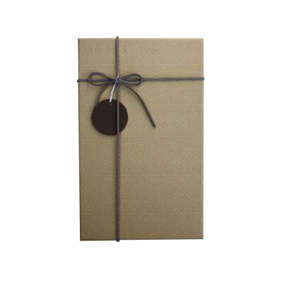 Coffret cadeau marron clair - Simple