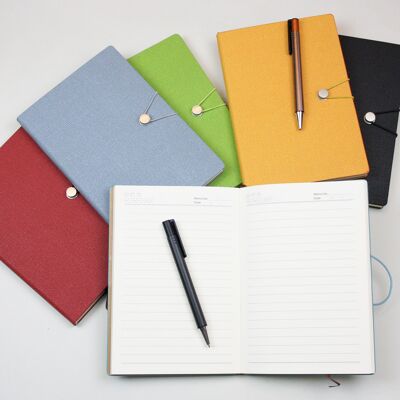 Carnet A5 en cuir PU à couverture rigide (couleurs disponibles)