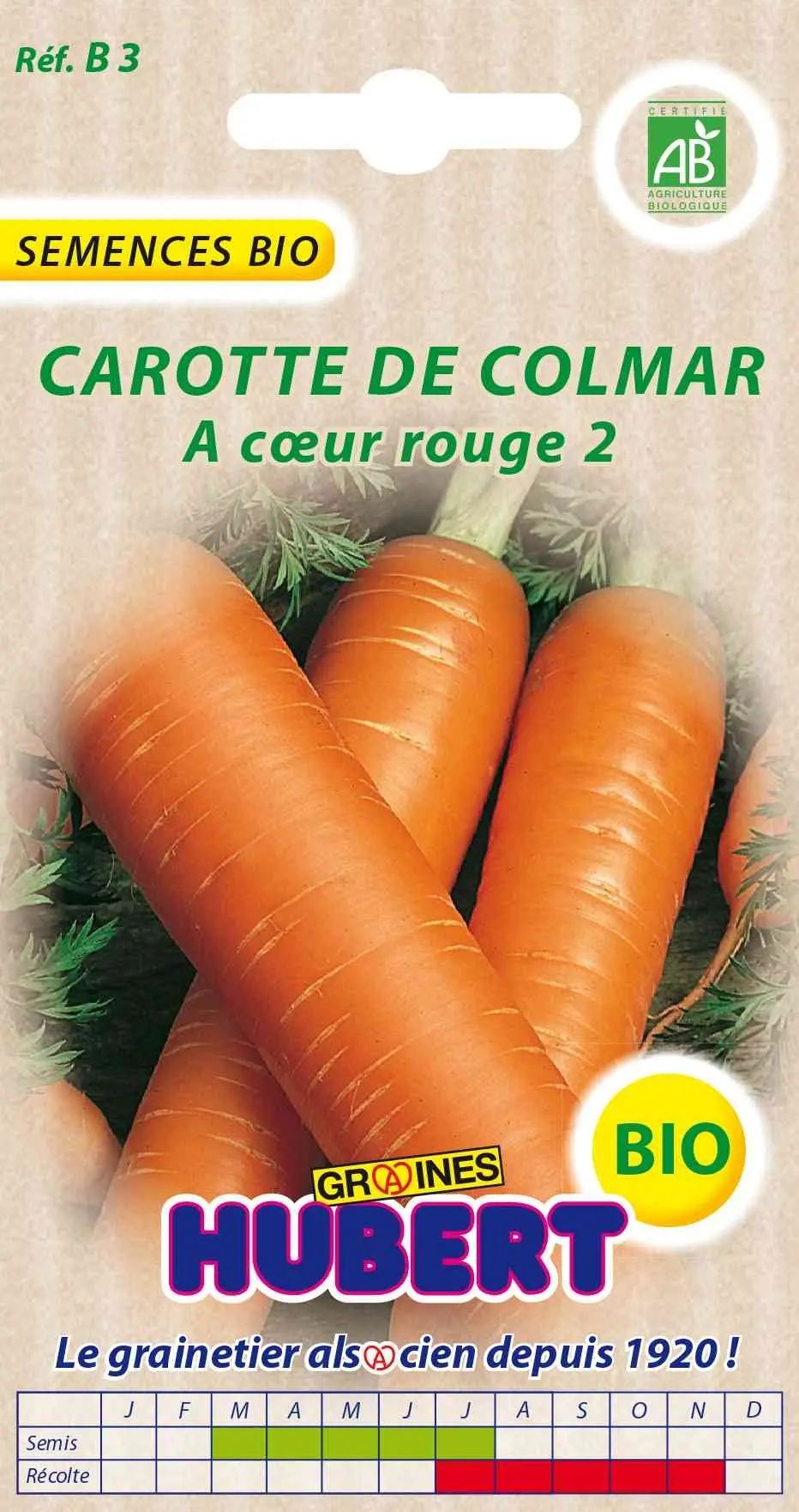 Compra Semillas de zanahoria orgánica Colmar Red Heart (bolsa de 2 a 4 ...
