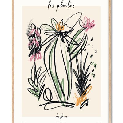 Zoé - Les Plantes - Des Fleurs - 70x100 cm