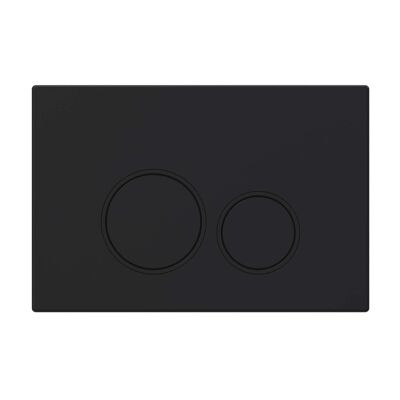 Push plate black matt compatible with Geberit Duofix Sigma (UP 320) 2 volume flush