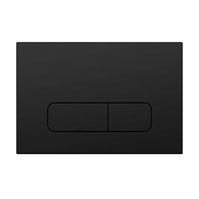 Push plate black matt compatible with Geberit Duofix Sigma / Delta 2 volume flush