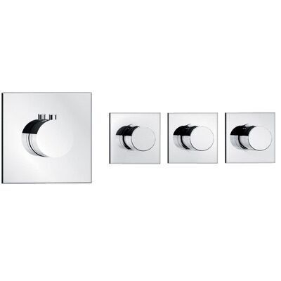 Soho 3-way concealed thermostatic mixer