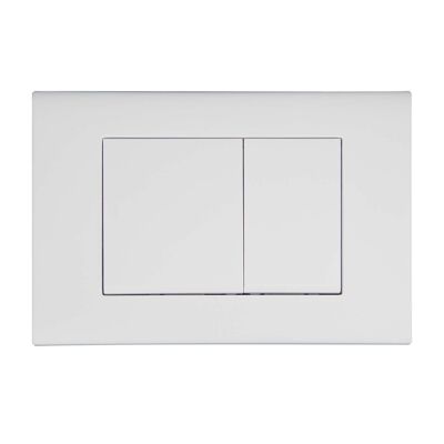 Placa de pulsador blanca mate Compatible con Geberit Duofix Sigma (UP 320) o DELTA 2 descarga de volumen