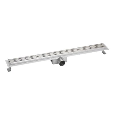 Professional shower channel with drain grate 60-140cm stainless steel SU 316