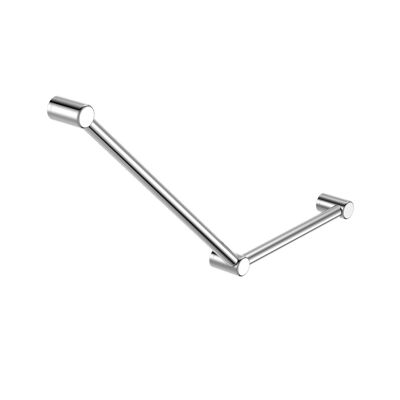 Barra de apoyo para inodoro Mecca CARE de 32 mm, 45°, barra de apoyo de 750 x 450 mm