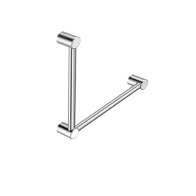 Barra de apoyo para inodoro Mecca CARE de 32 mm con soporte de 90°, 450 x 450 mm