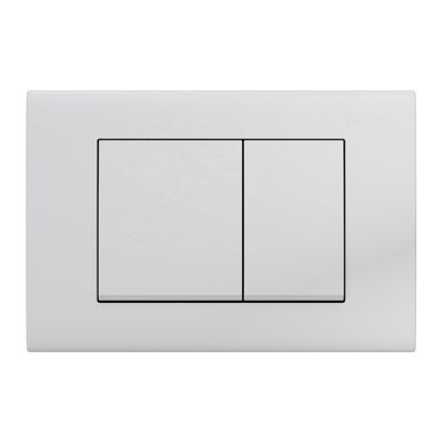 Placa de accionamiento blanco brillante Compatible con Geberit Duofix Sigma (UP 320) Descarga de 2 volúmenes