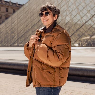 CHAQUETA DE PLUMÍN CON CUELLO EN CONTRASTE (8777)