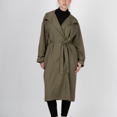 LONG TRENCH WITH BELT (8695)
