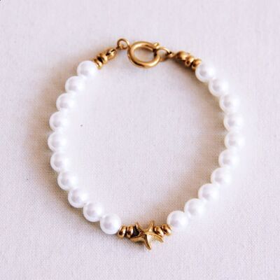 Bracelet de perles avec étoile de mer