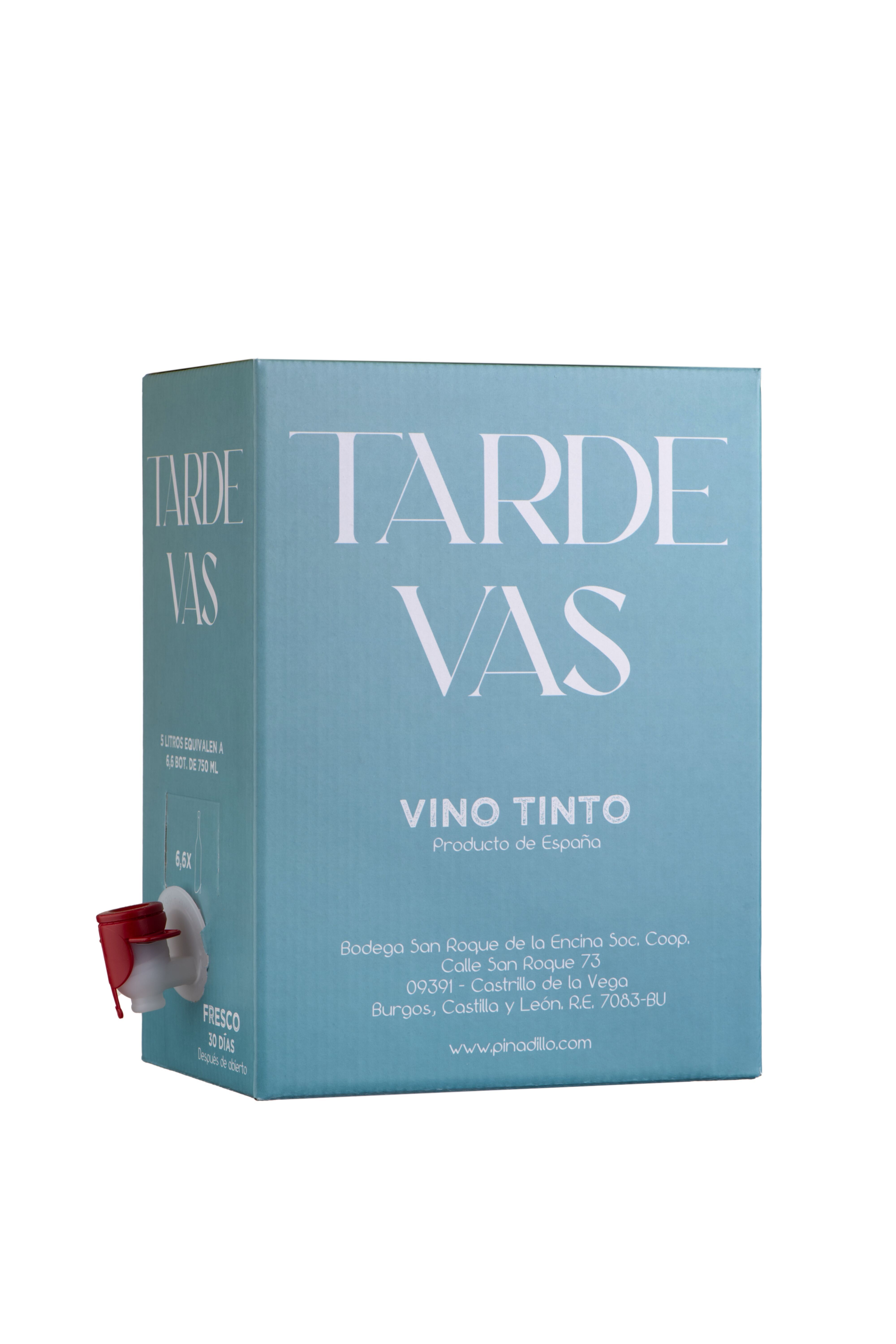 TARDEVAS BAG IN BOX 5 LITROS TINTO