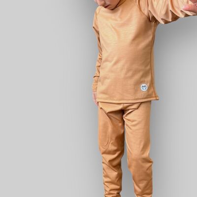 THE WILD Merino Base Layer – Completo termico in lana merino ZQ per bambini ExploraCore