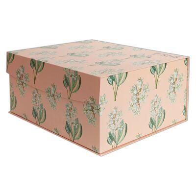 Caja de cartón grande RHS, diseño Geissler, para guardar regalos, decoración del hogar, con tapa magnética, cesta decorativa para regalos, organizador de manualidades, para guardar recuerdos.