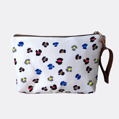 BORSA DA TOELETTATURA CON STAMPA ANIMALE DIPINTA