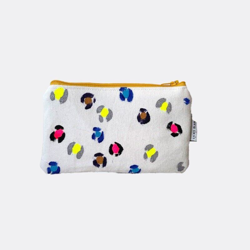 PORTAFOGLIO DIPINTO CON STAMPA ANIMALIER