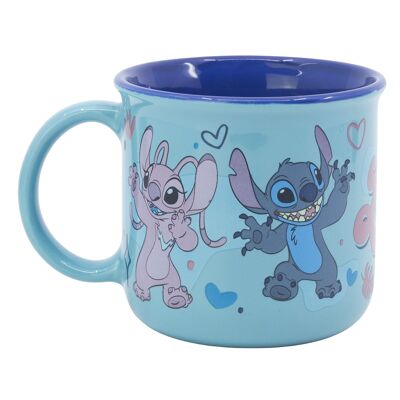 Tazza in ceramica completamente decorata STOR da 355 ml in confezione regalo con ricamo