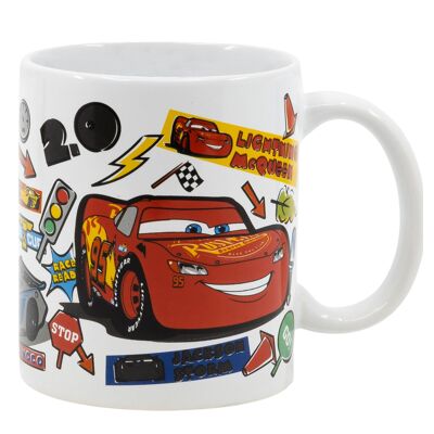 STOR TAZA CERAMICA SB 325 ML CARS STICKERS