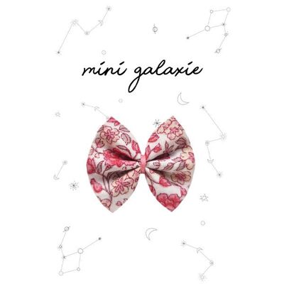 Mini fermaglio per capelli con fiocco di fiori rosa fucsia India 🌺