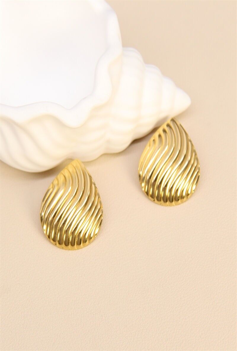 Boucles d'Oreilles Goutte en Acier Inoxydable