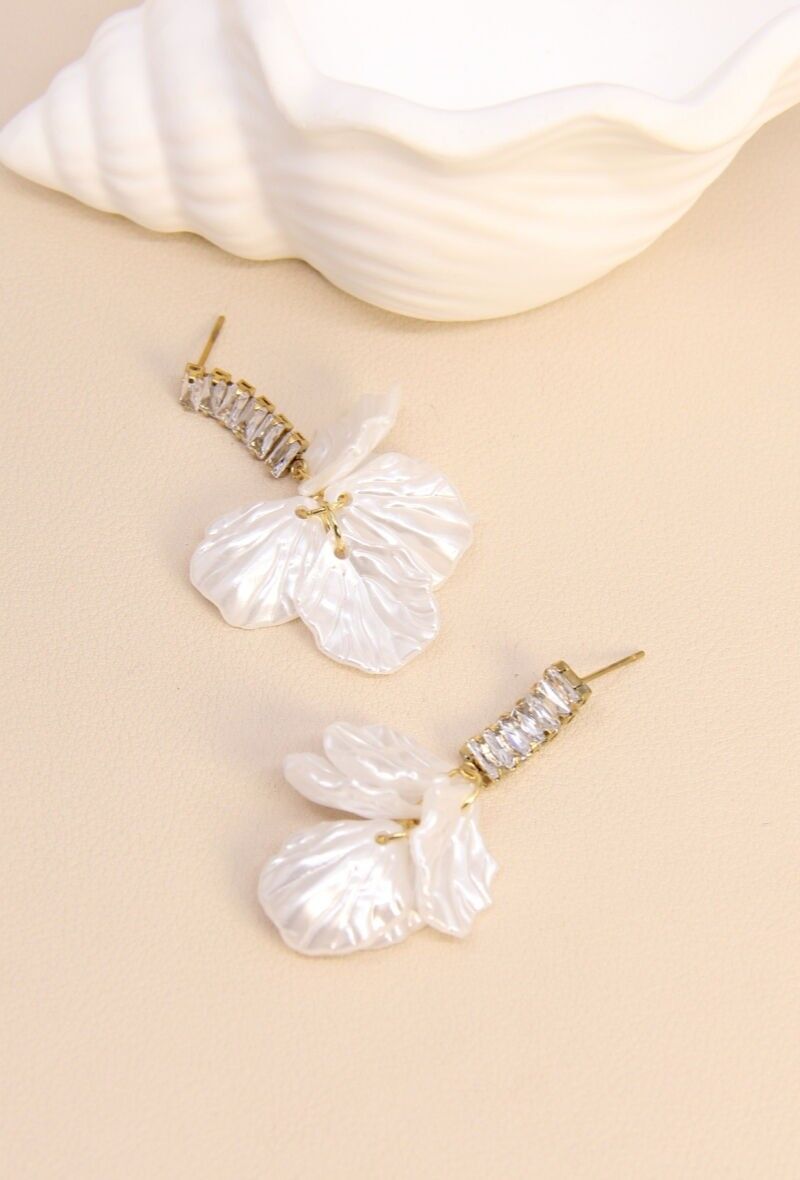 Pendiente de hoja de acero inoxidable – Seducción natural